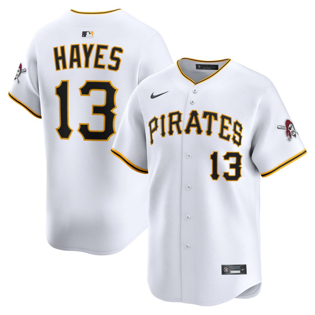 Men's Pittsburgh Pirates Ke'Bryan Hayes White Home Limited MLB Baseball Jersey - view 1