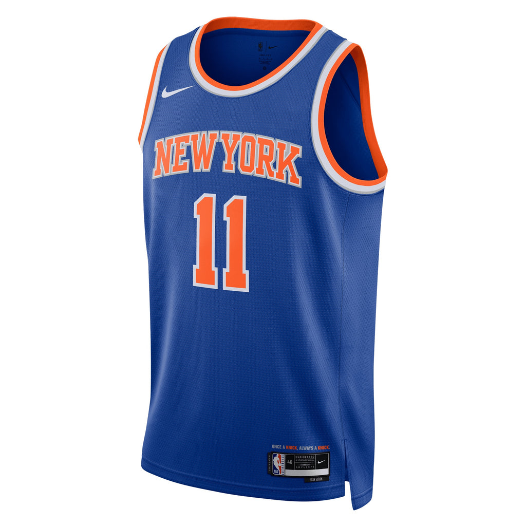 Unisex Jalen Brunson New York Knicks Replica Icon Swingman NBA Basketball Jersey - Unisex - view 3