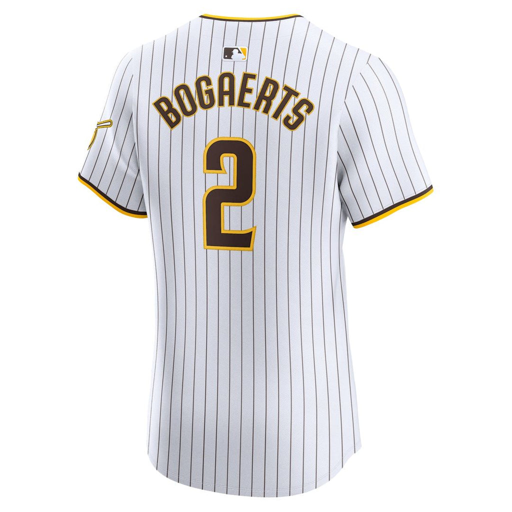 Men's San Diego Padres Xander Bogaerts White Home Elite MLB Baseball Jersey - view 3