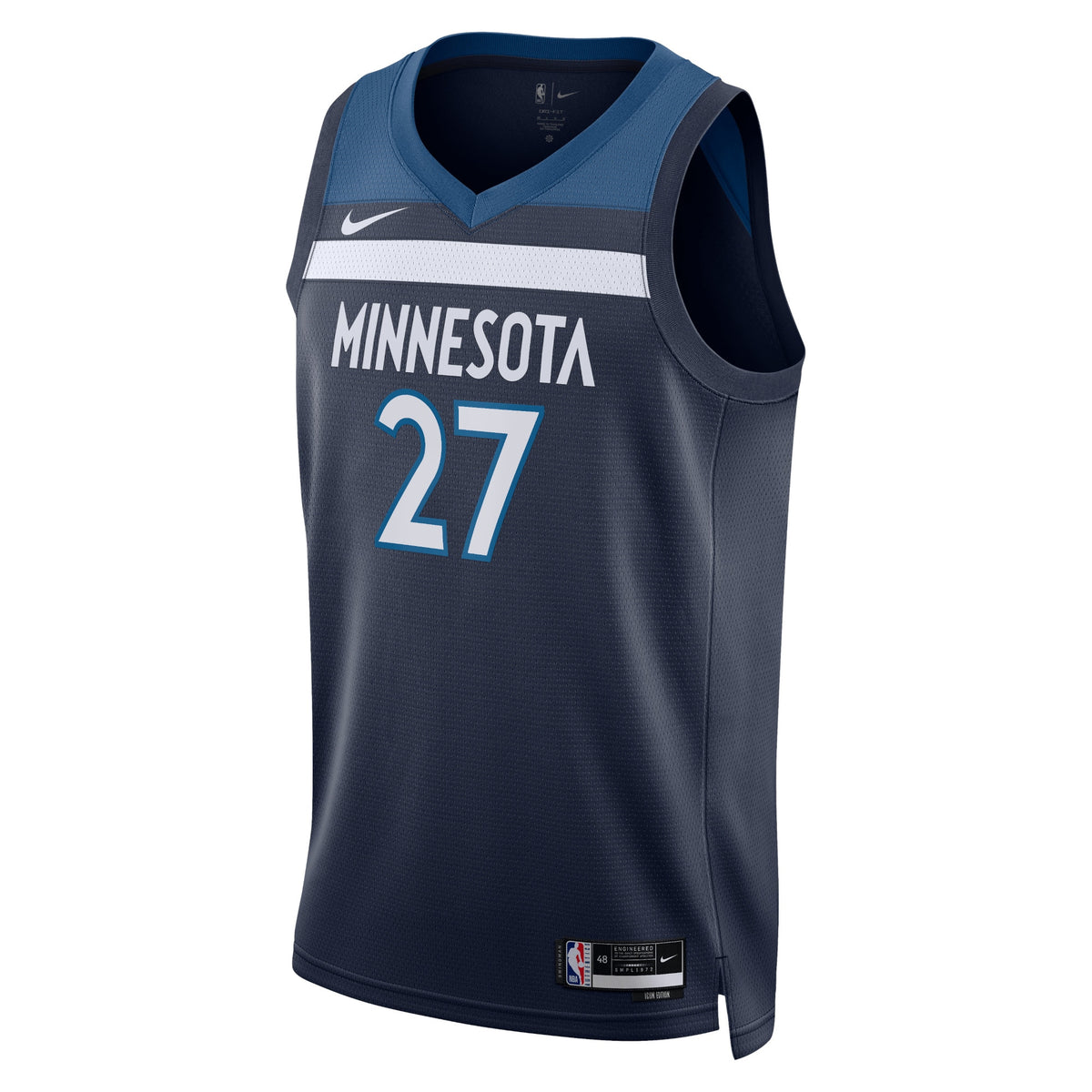 Unisex Rudy Gobert Minnesota Timberwolves Icon Edition Swingman NBA Basketball Jersey - Navy - view 2