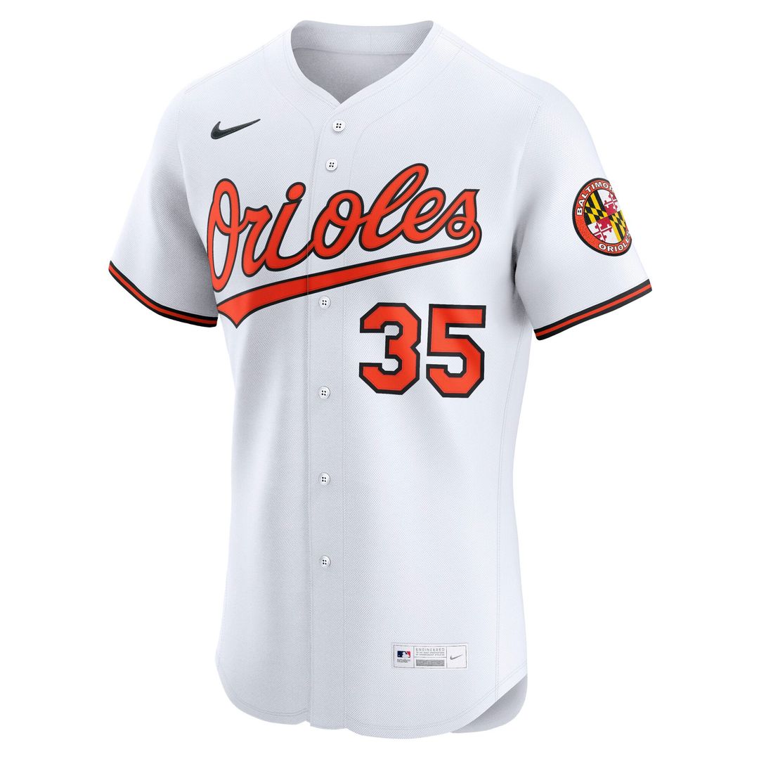 Men's Baltimore Orioles Adley Rutschman White Home Elite MLB Baseball Jersey - view 5