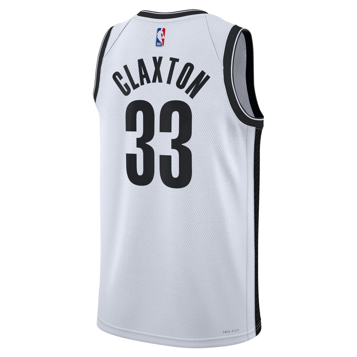 Unisex Nic Claxton Brooklyn Nets Association Edition Swingman NBA Basketball Jersey - White - view 3
