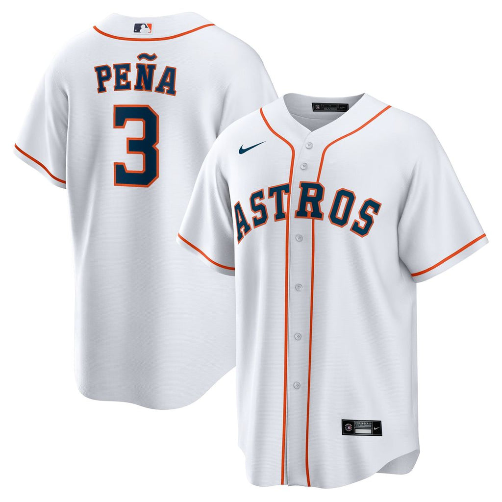 Men's Houston Astros Jeremy Peña White Home Replica MLB Baseball Jersey - view 1