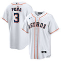 Men's Houston Astros Jeremy Peña White Home Replica MLB Baseball Jersey - view 1