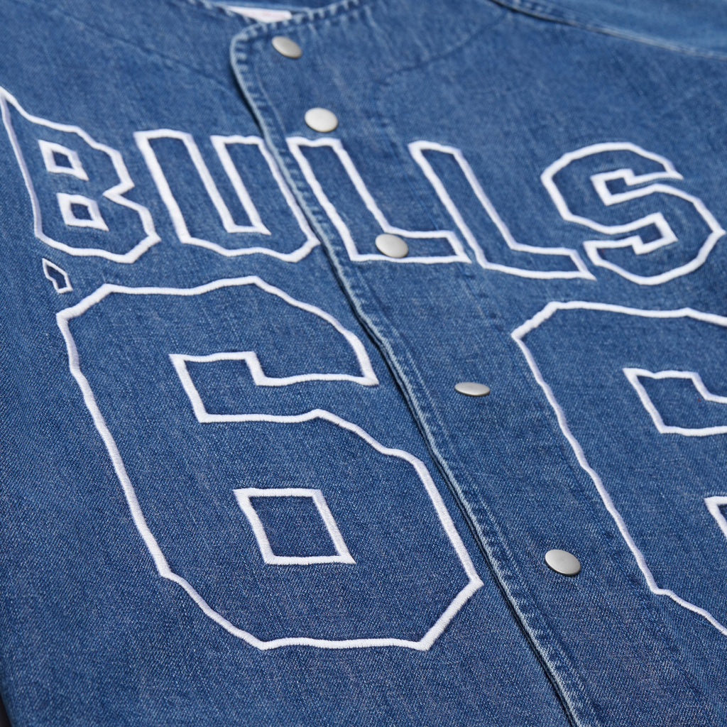 Men's Chicago Bulls Summer Breeze Baseball NBA Fan Jersey - Blue - view 5