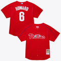 Men's Philadelphia Phillies Ryan Howard Red Big & Tall Cooperstown Mesh Batting Practice MLB Baseball Jersey - view 1