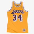 Men's Los Angeles Lakers Swingman NBA Basketball Jersey Shaquille O'Neal 1996 - view 1