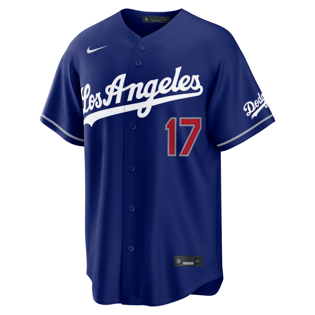 Men's Los Angeles Dodgers Shohei Ohtani White Home Stadium MLB Baseball Jersey - view 30