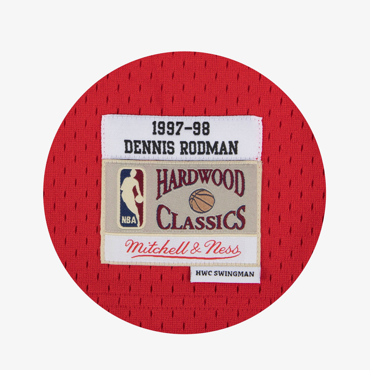 Men's Chicago Bulls Swingman NBA Basketball Jersey Road Dennis Rodman 1997-98 - view 4