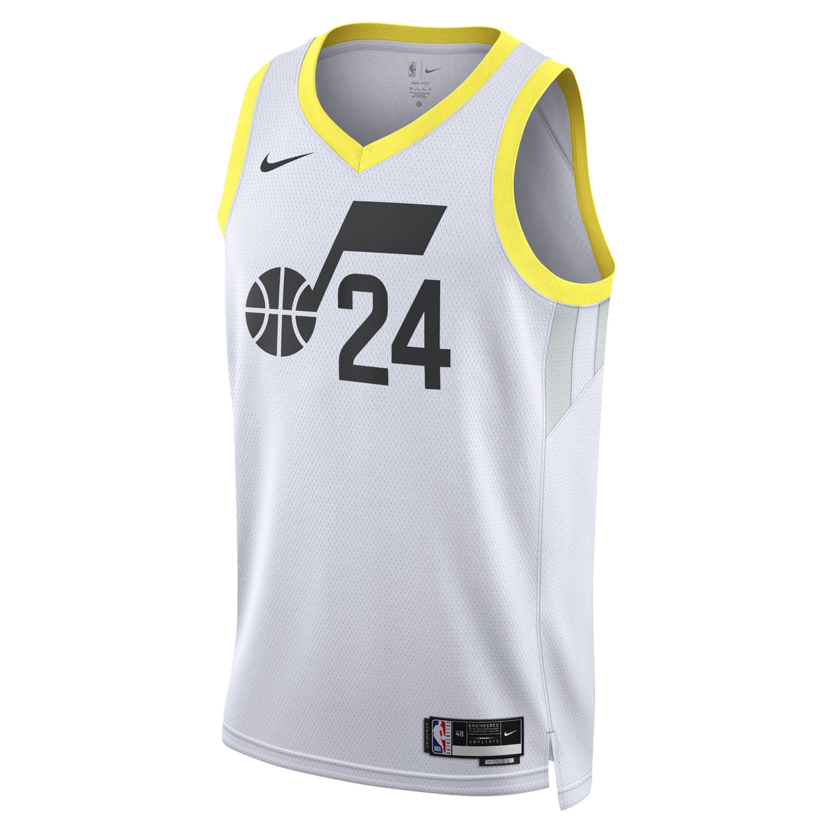 Unisex Walker Kessler Utah Jazz Association Edition Swingman NBA Basketball Jersey - White - view 2