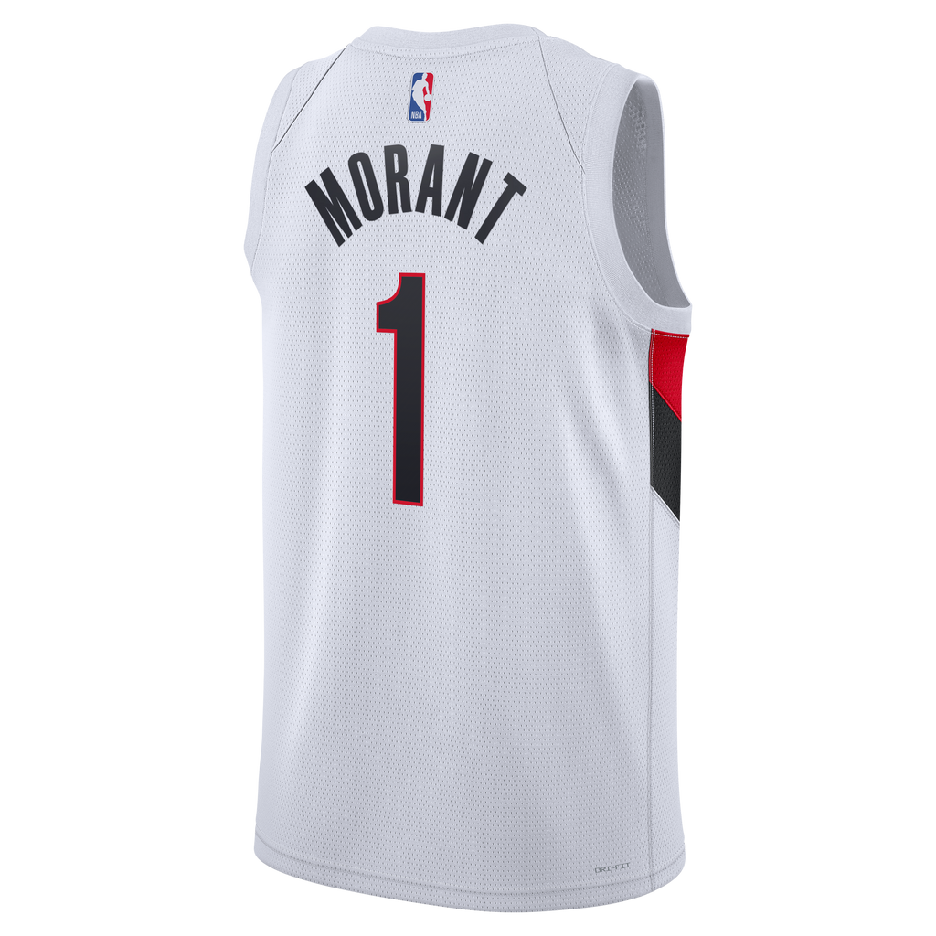 Unisex Ja Morant Portland Trail Blazers Replica Association Edition Swingman NBA Basketball Jersey - White - view 4