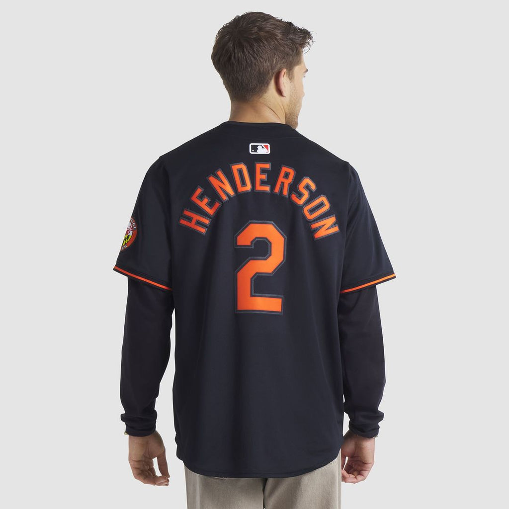 Men's Baltimore Orioles Gunnar Henderson Black Alternate Limited MLB Baseball Jersey - view 6