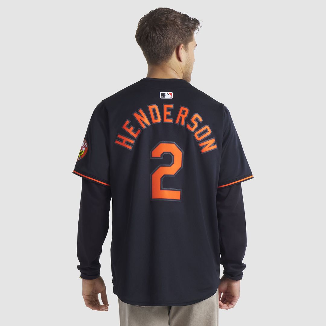 Men's Baltimore Orioles Gunnar Henderson Black Alternate Limited MLB Baseball Jersey - view 6