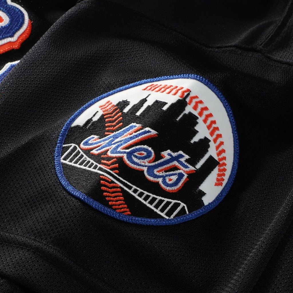 Men's New York Mets Mike Piazza Black Big & Tall Cooperstown Mesh Batting Practice MLB Baseball Jersey - view 6