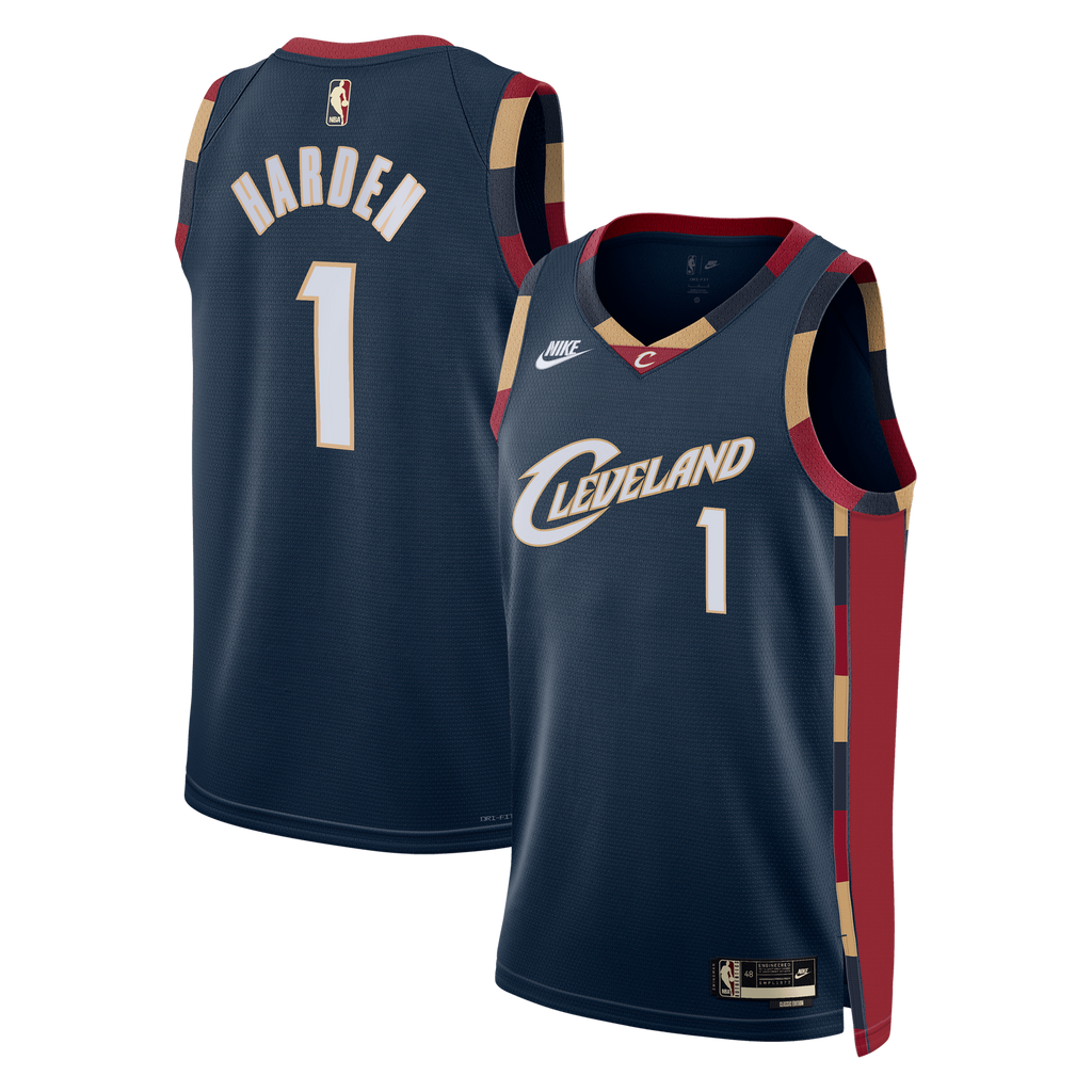 Unisex James Harden Cleveland Cavaliers Classic Edition Swingman NBA Basketball Jersey - Navy - view 2