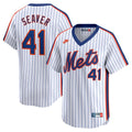 Men's New York Mets Tom Seaver White Throwback Cooperstown Limited MLB Baseball Jersey - view 1