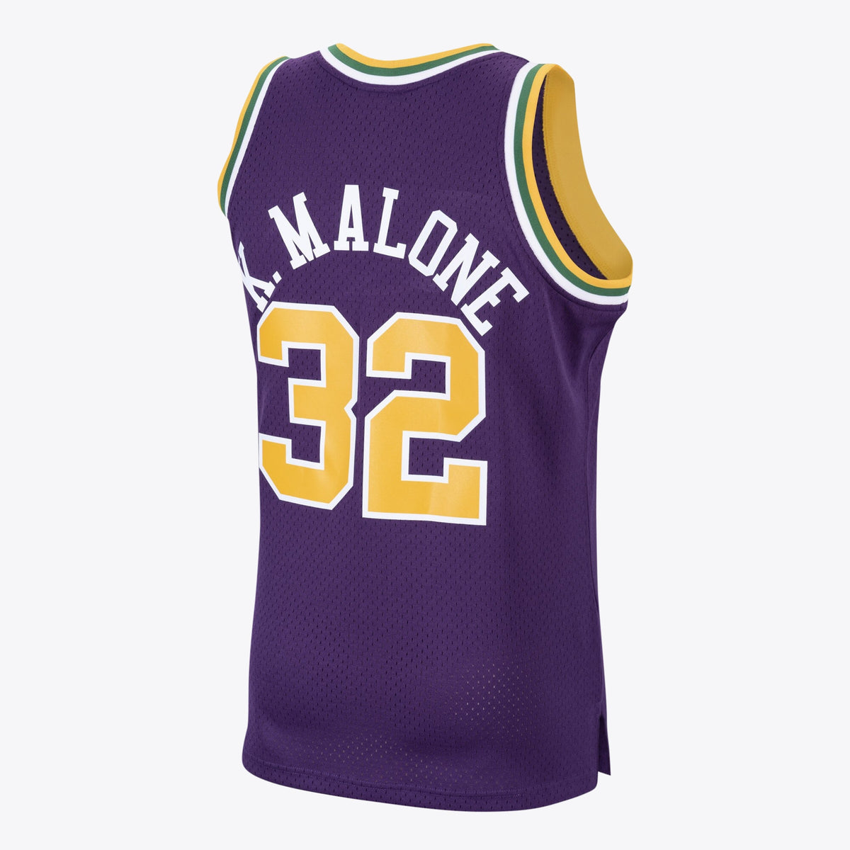 Men's Utah Jazz Karl Malone 1991 Hardwood Classics Road Swingman NBA Basketball Jersey - Purple - view 3