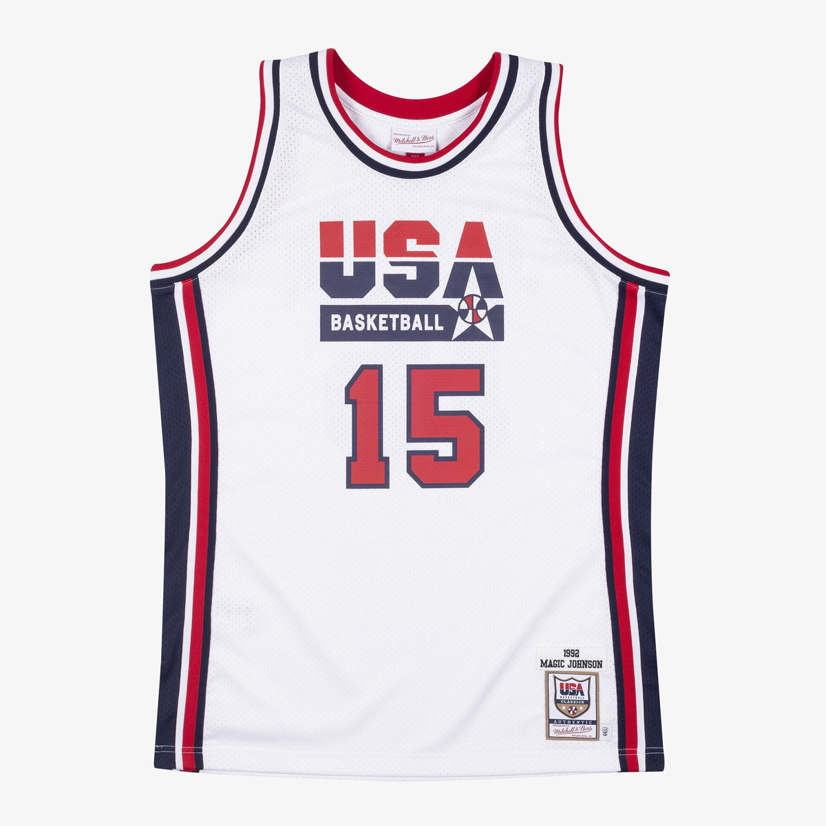 Men's USA Basketball Basketball Jersey Magic Johnson 1992 - view 2