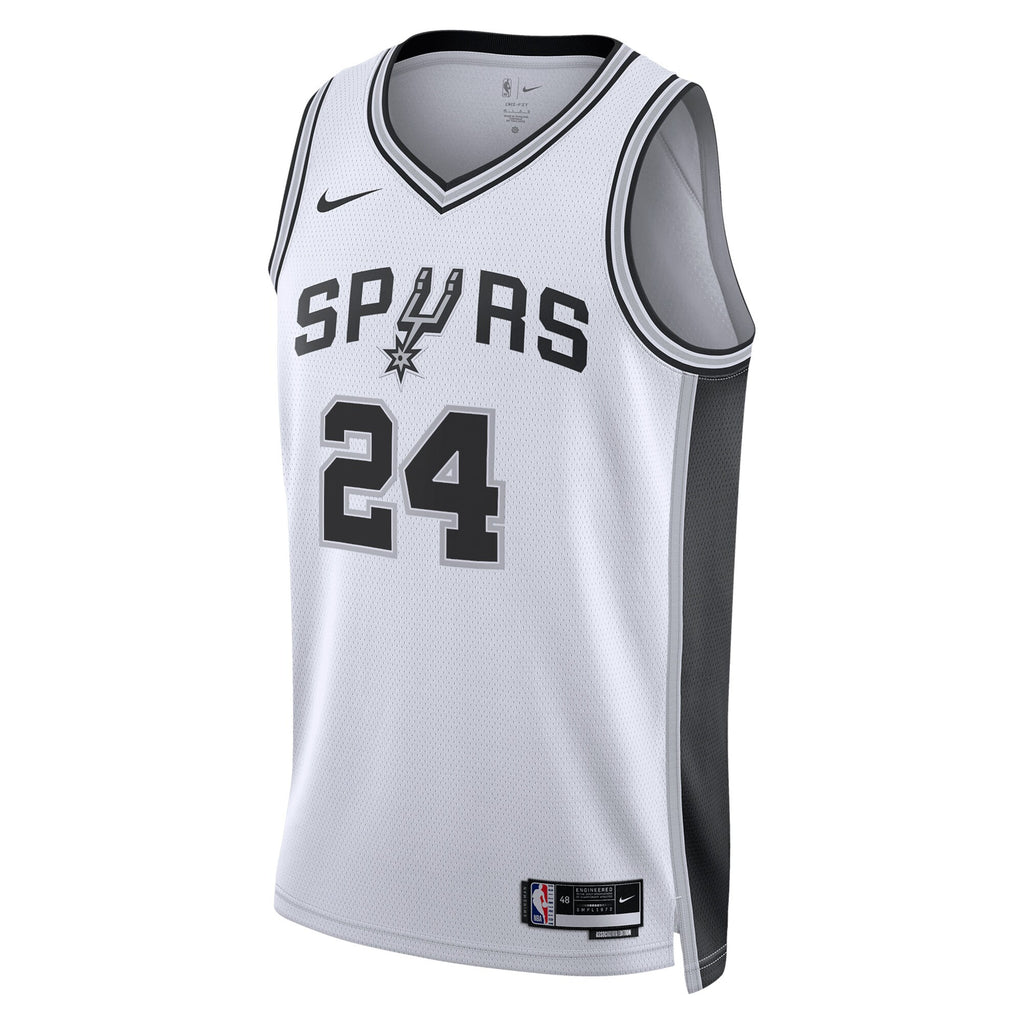 Unisex Devin Vassell San Antonio Spurs Association Edition Swingman NBA Basketball Jersey - White - view 2