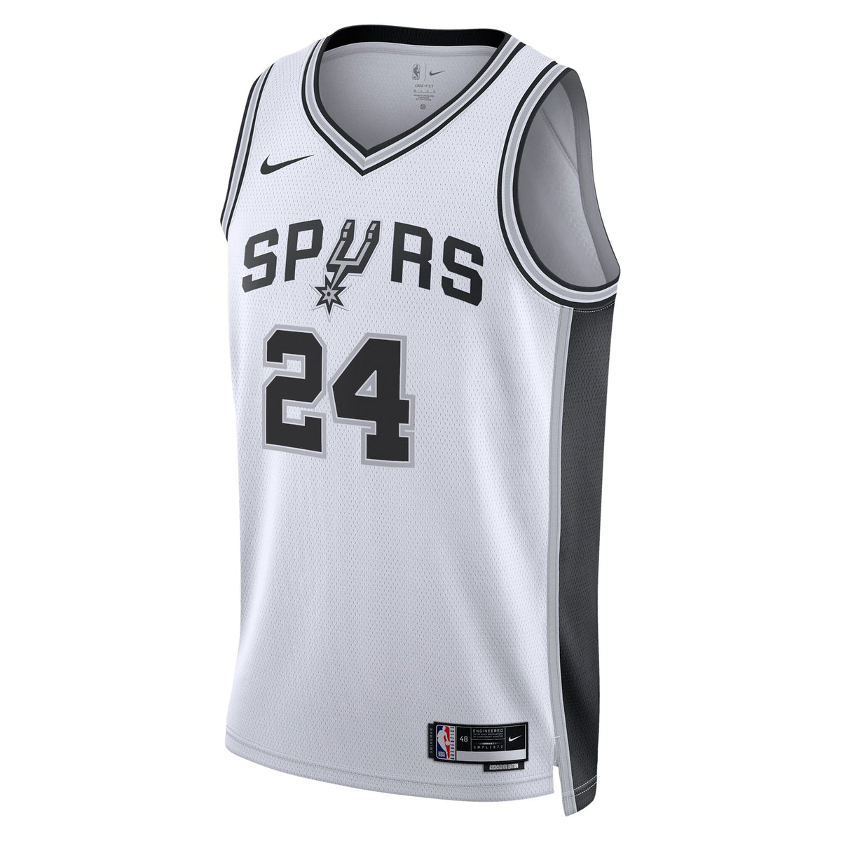 Unisex Devin Vassell San Antonio Spurs Association Edition Swingman NBA Basketball Jersey - White - view 2