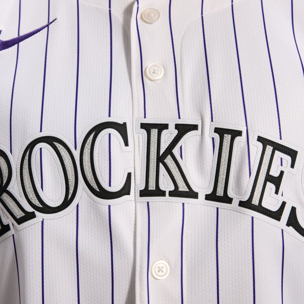 Men's Colorado Rockies White Home Limited MLB Baseball Jersey - view 10