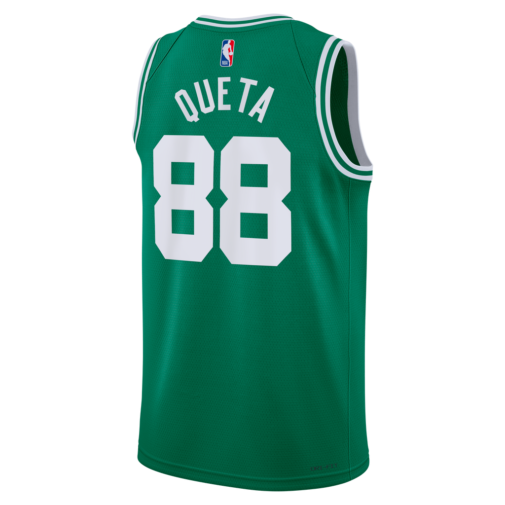 Unisex Neemias Queta Boston Celtics Icon Edition Swingman NBA Basketball Jersey - Kelly Green - view 4