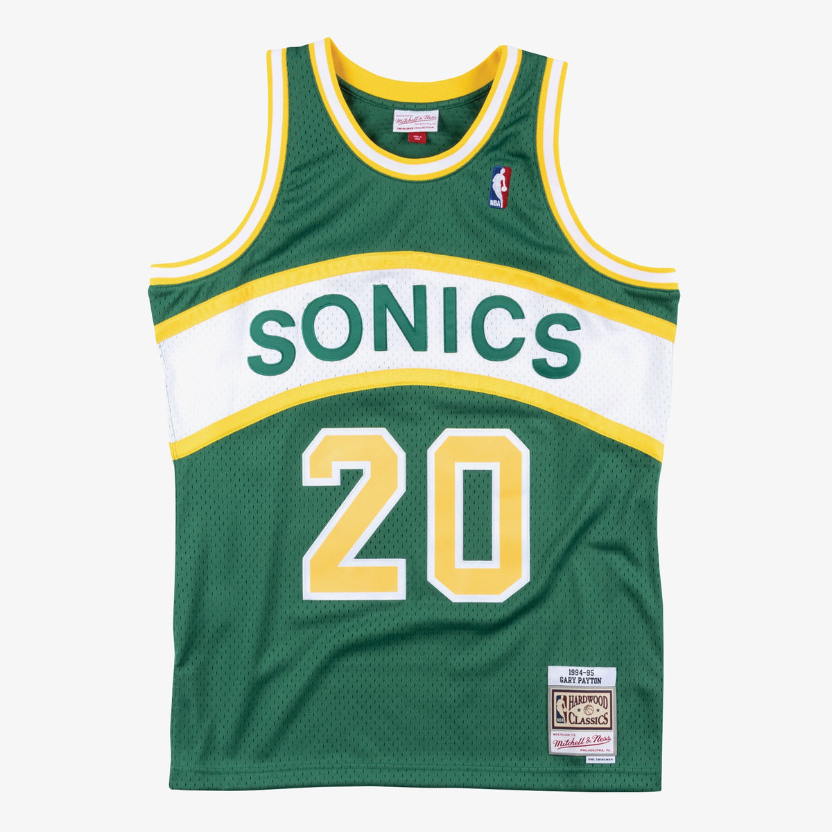 Men's Seattle Supersonics Swingman NBA Basketball Jersey Road Gary Payton 1994 - view 1