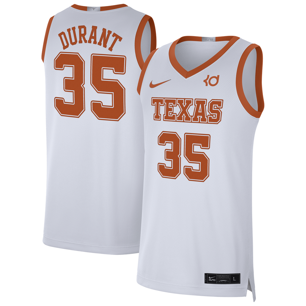 Men's NCAA Texas Longhorns College Basketball NBA Basketball Jersey - Kevin Durant - view 2
