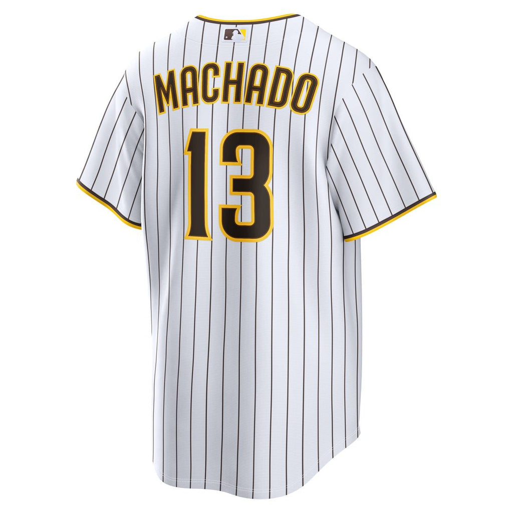 Men's San Diego Padres Manny Machado White Home Replica MLB Baseball Jersey - view 5