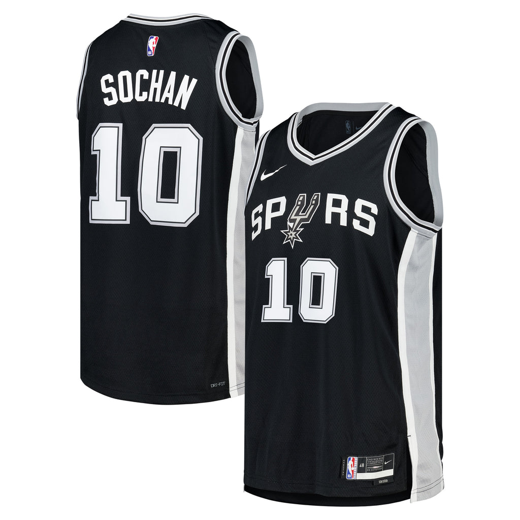 Unisex San Antonio Spurs Icon NBA Basketball Jersey - Jeremy Sochan - view 1
