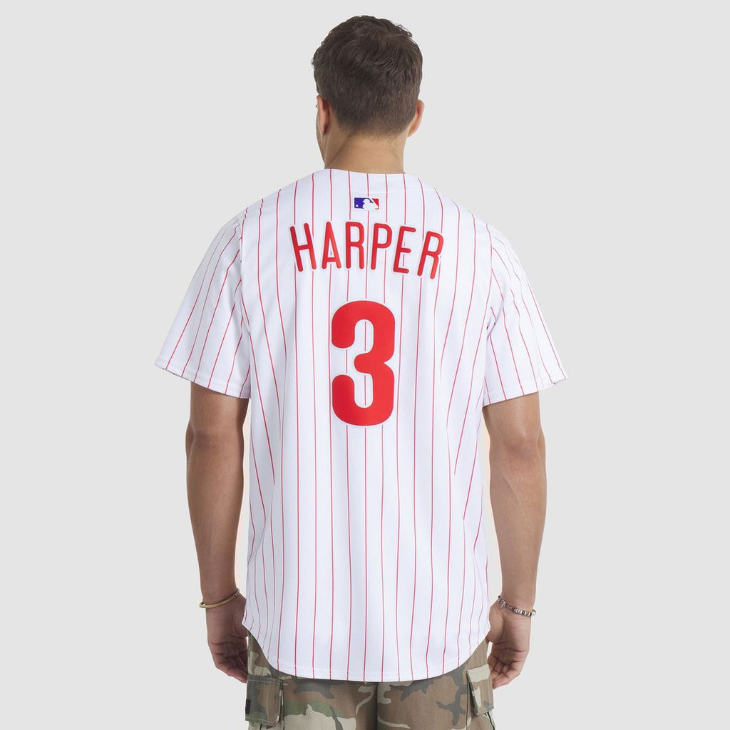 Men's Philadelphia Phillies Bryce Harper White Home Limited MLB Baseball Jersey - view 5