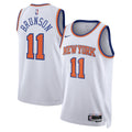 Unisex Jalen Brunson New York Knicks Association Edition Swingman NBA Basketball Jersey - White - view 1