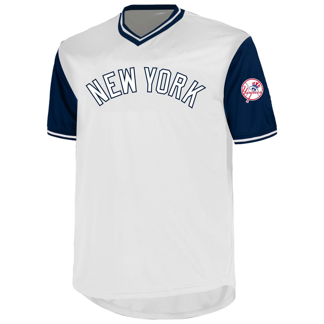 Men's New York Yankees Aaron Judge White Big & Tall Name & Number MLB Baseball Jersey - view 2
