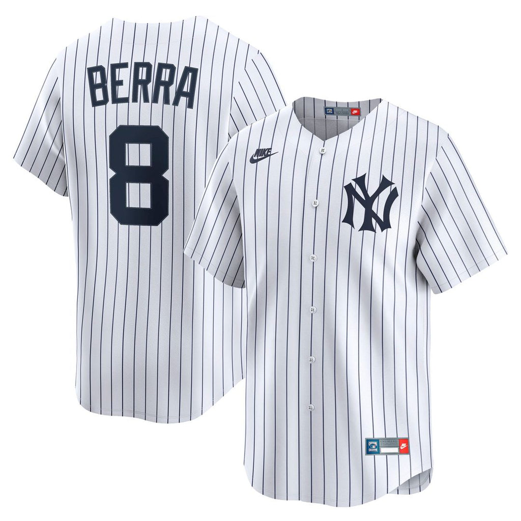 Men's New York Yankees Yogi Berra White Cooperstown Collection Limited MLB Baseball Jersey - view 1