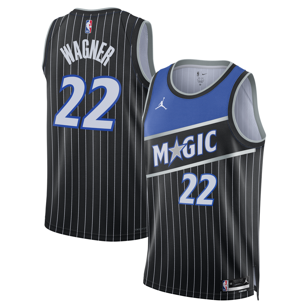 Unisex Franz Wagner Orlando Magic Statement Edition Swingman NBA Basketball Jersey - Black - view 2