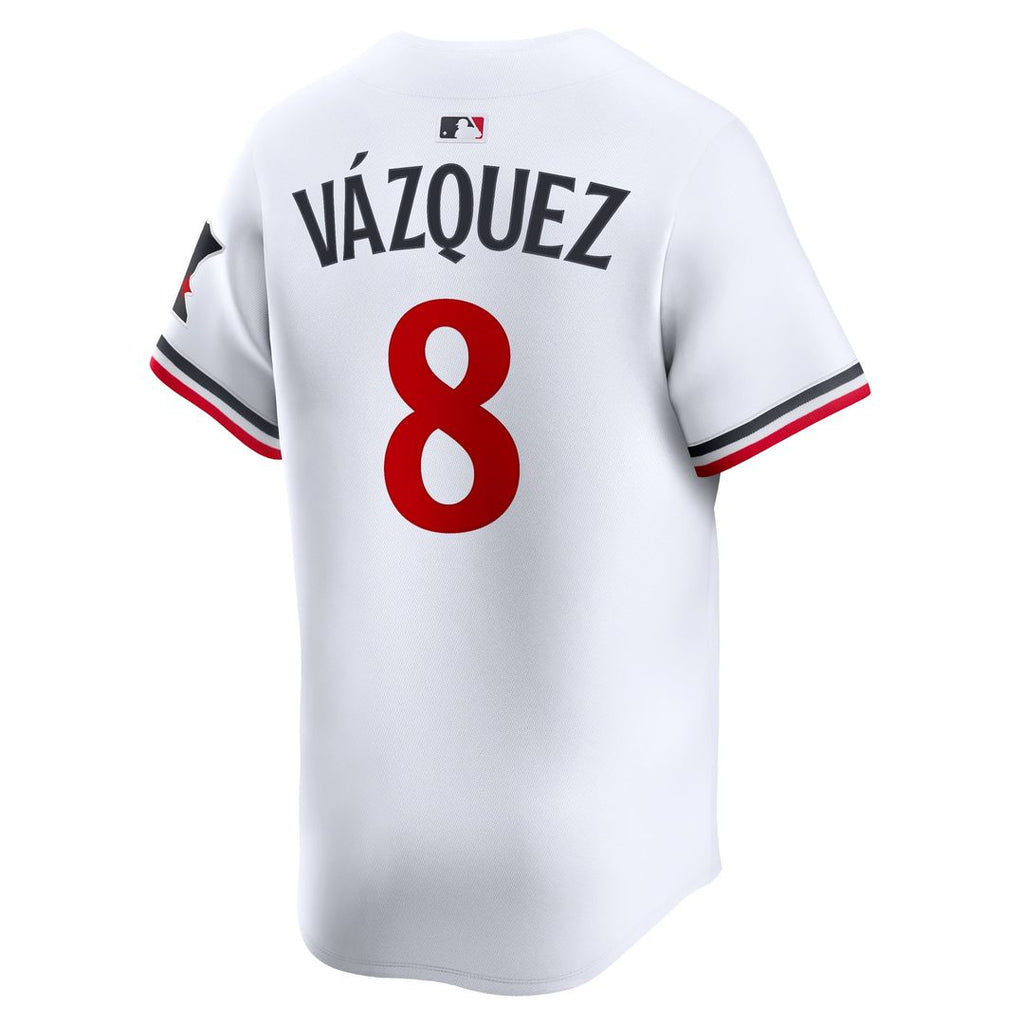 Men's Minnesota Twins Christian Vázquez White Home Limited MLB Baseball Jersey - view 3