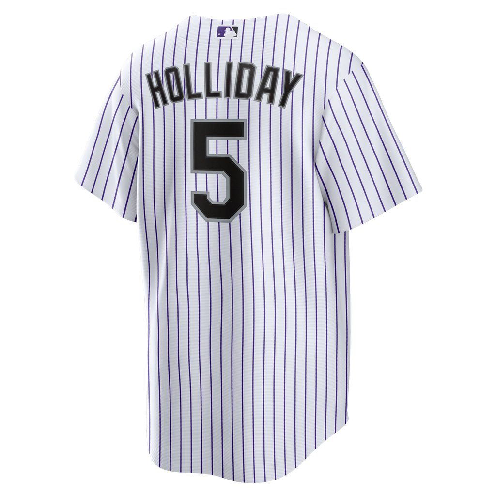 Men's Colorado Rockies Matt Holliday White Home Retired Player Replica MLB Baseball Jersey - view 3