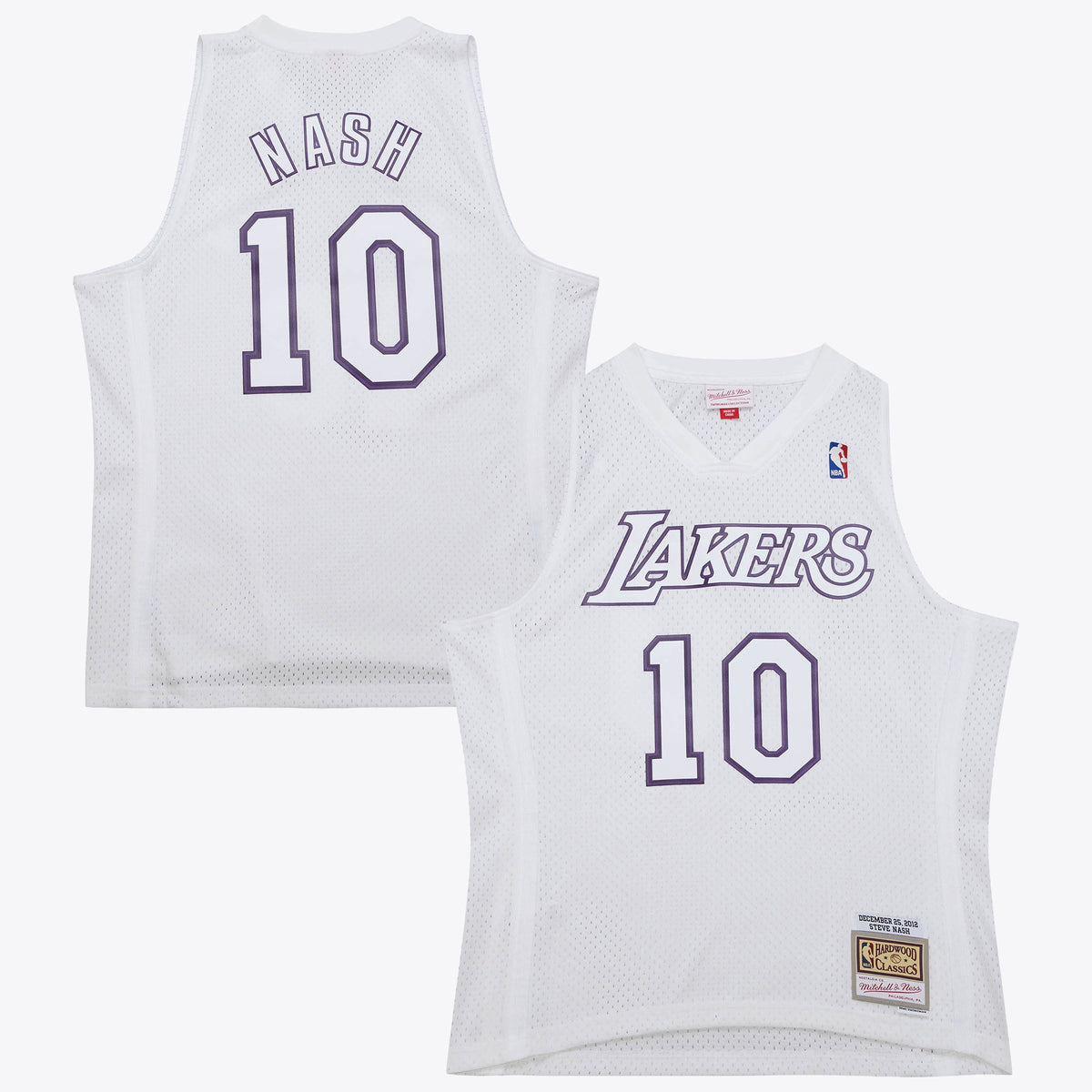 Men's Los Angeles Lakers Steve Nash 2012 Day NBA Basketball Jersey - White - view 1