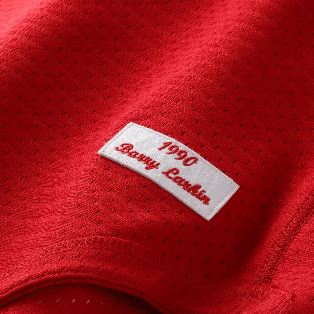 Men's Cincinnati Reds Barry Larkin Red Batting Practice MLB Baseball Jersey - view 6