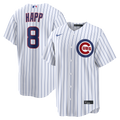 Men's Chicago Cubs Ian Happ White Home Replica MLB Baseball Jersey - view 1