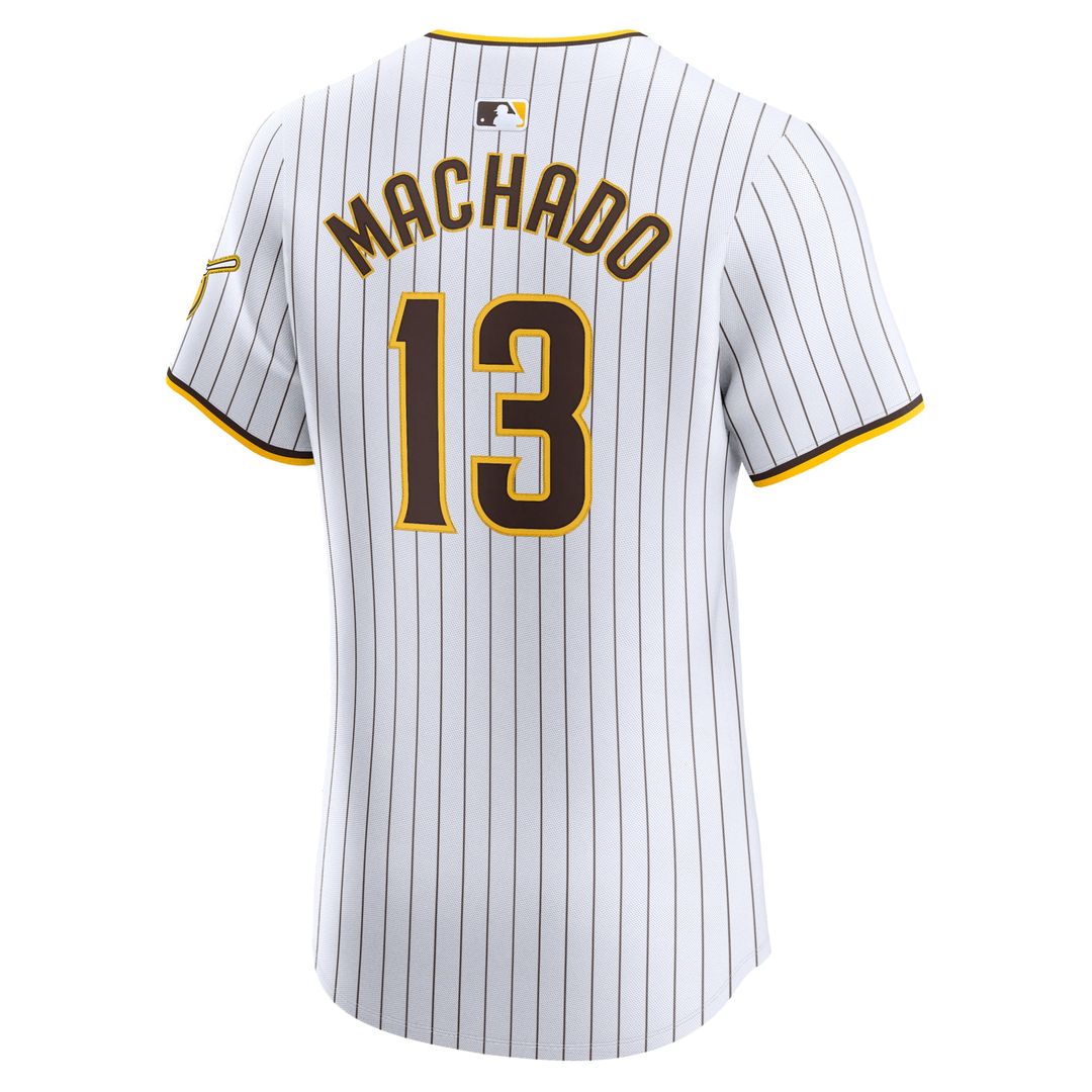 Men's San Diego Padres Manny Machado White Home Elite MLB Baseball Jersey - view 3