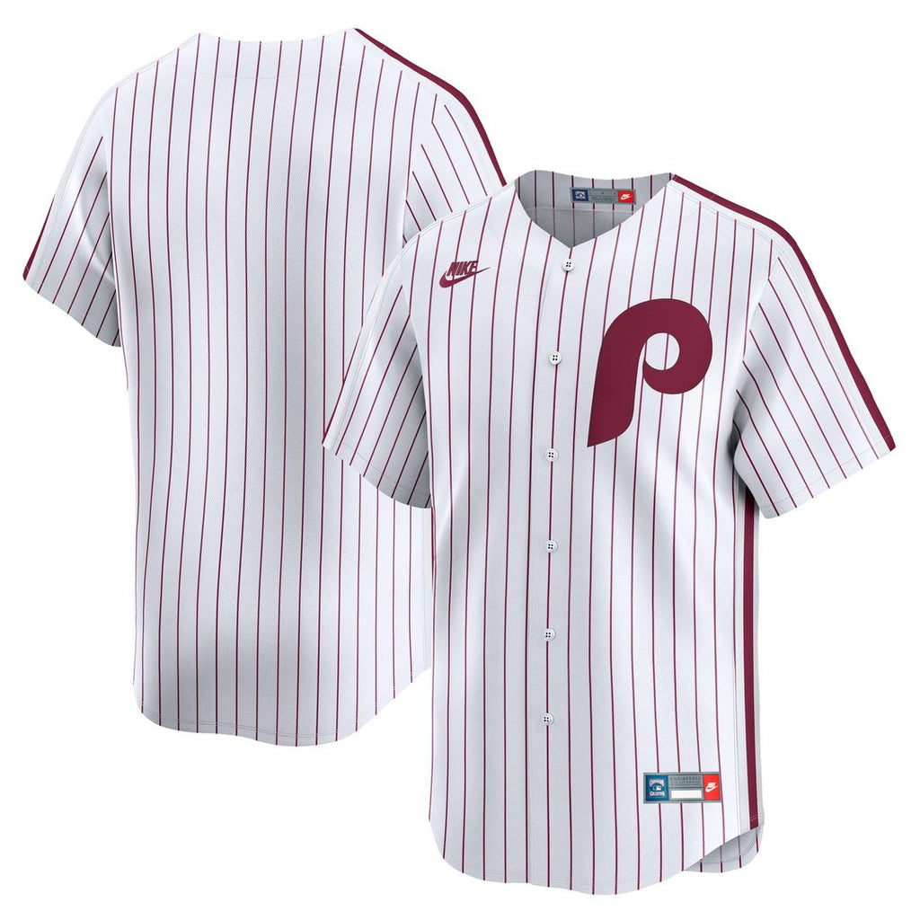 Men's Philadelphia Phillies White Cooperstown Collection Limited MLB Baseball Jersey - view 1