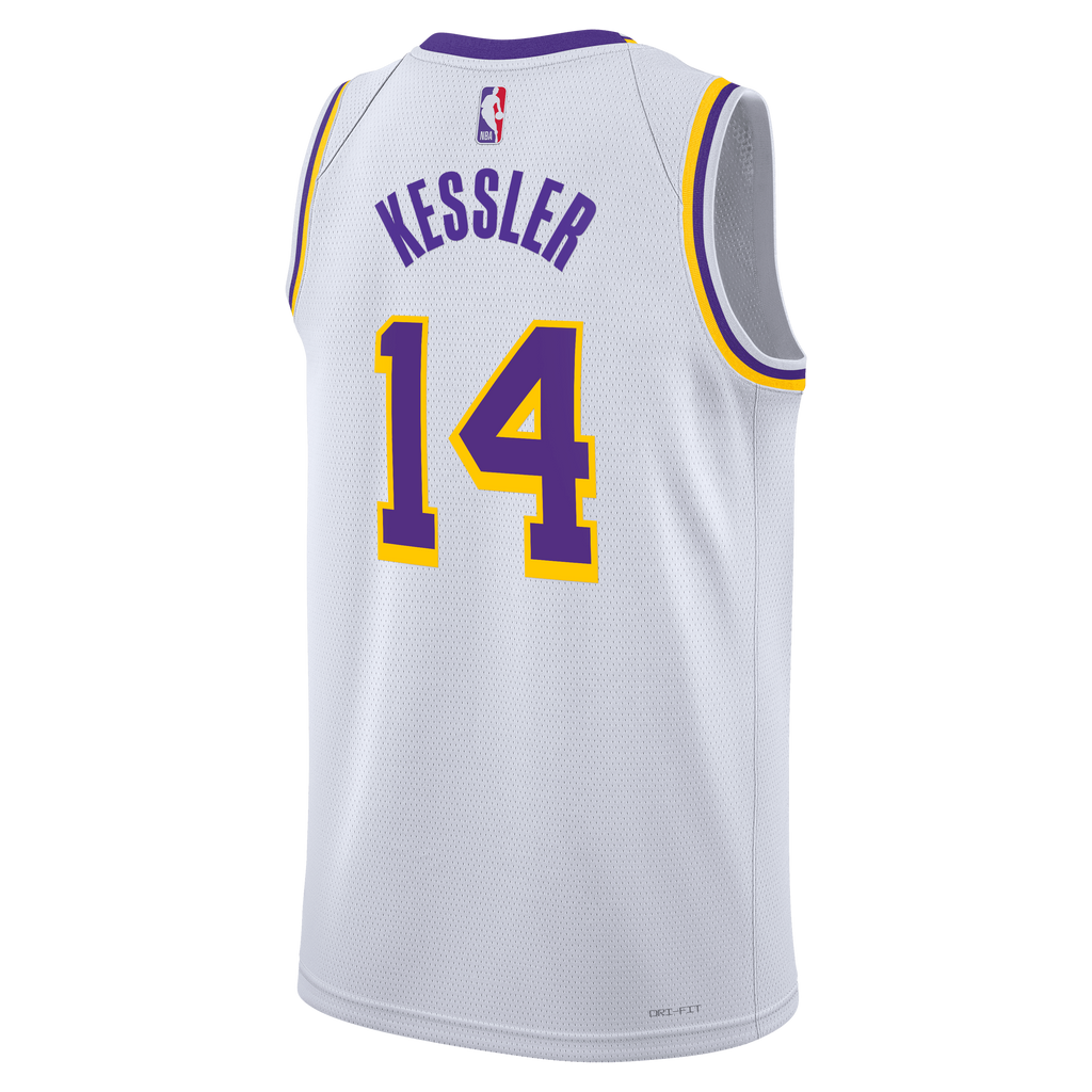 Unisex Walker Kessler Los Angeles Lakers Association Edition Edition Swingman NBA Basketball Jersey - White - view 4