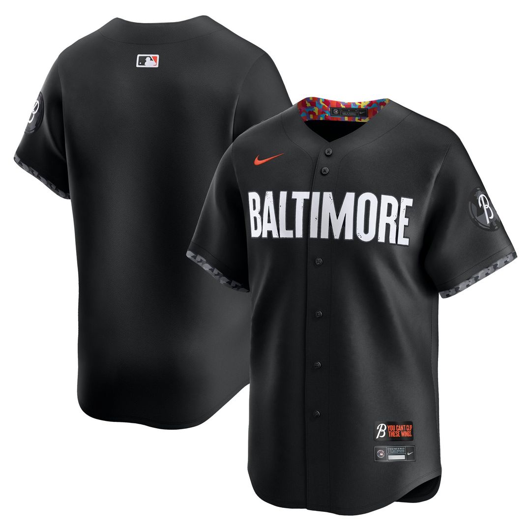 Men's Baltimore Orioles Black City Connect Limited MLB Baseball Jersey - view 1