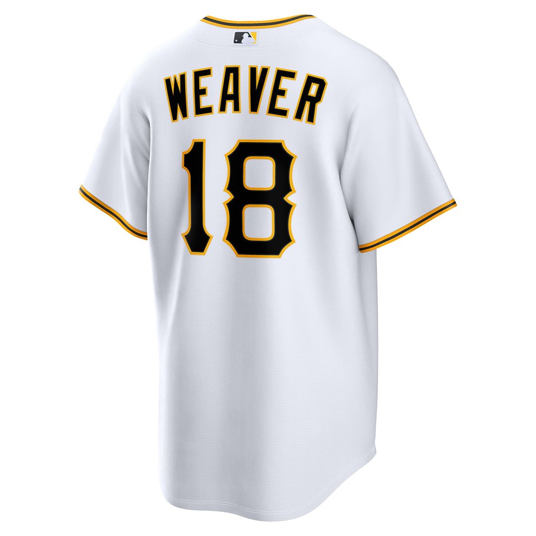 Men's Pittsburgh Pirates Luke Weaver White Home Replica MLB Baseball Jersey - view 5
