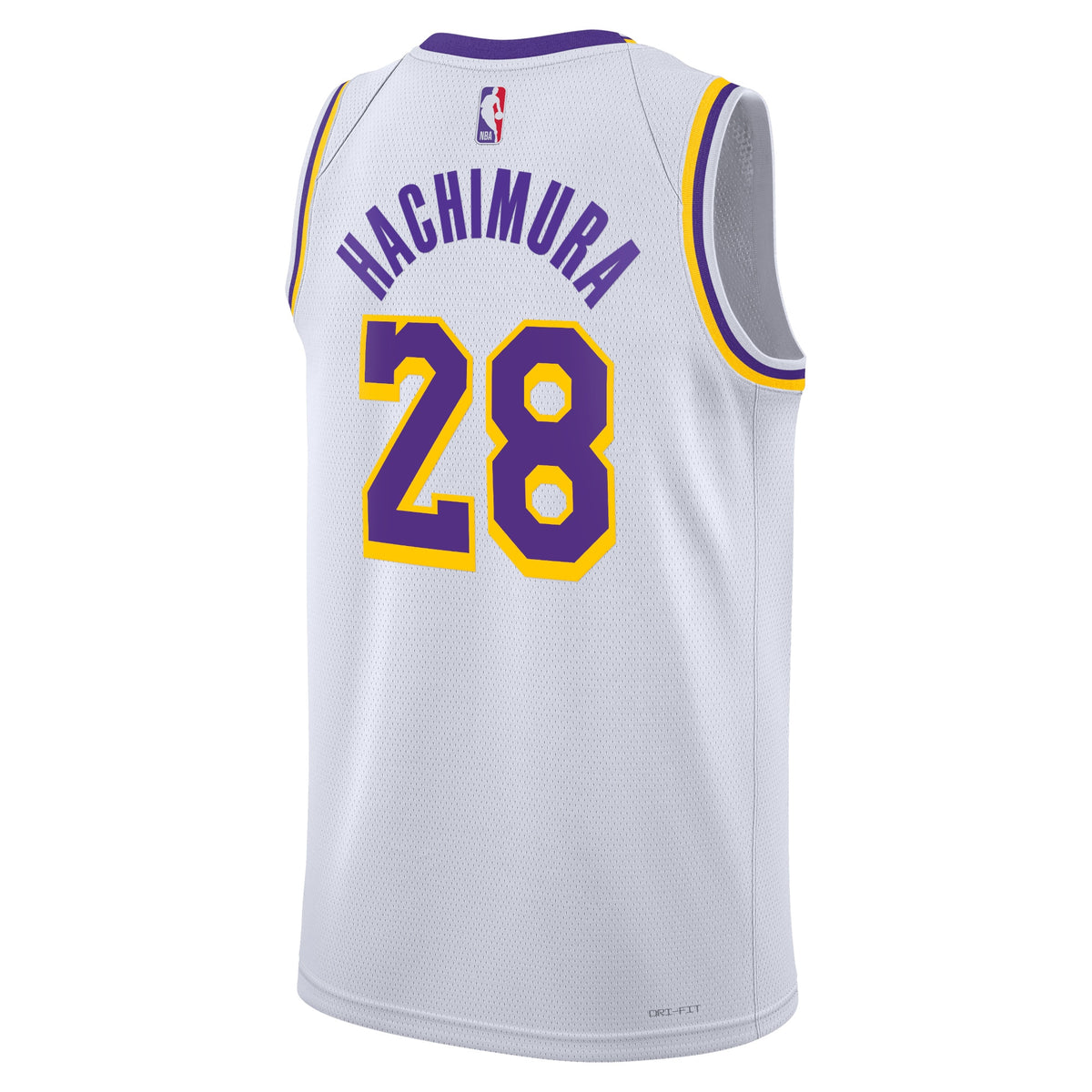 Unisex Rui Hachimura Los Angeles Lakers Association Edition Swingman NBA Basketball Jersey - White - view 3