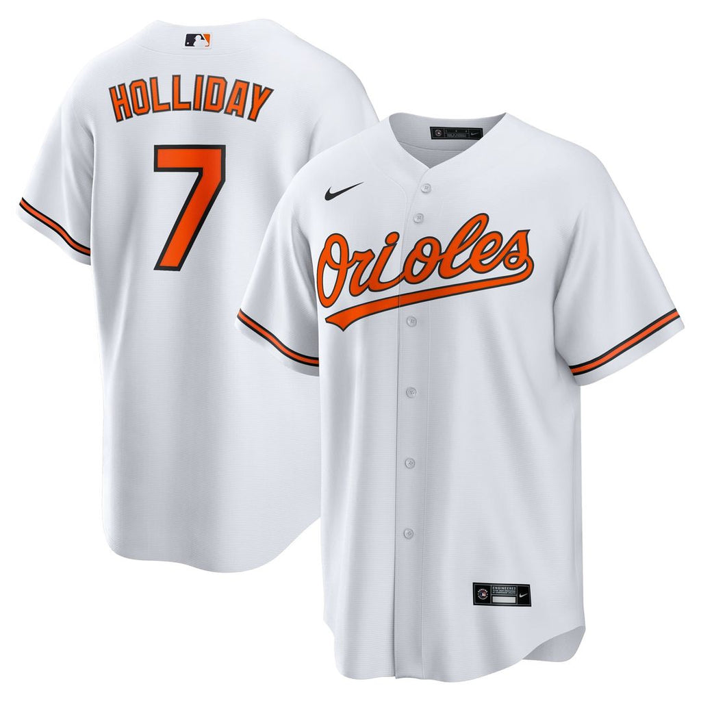 Men's Baltimore Orioles Jackson Holliday White Home Replica MLB Baseball Jersey - view 1