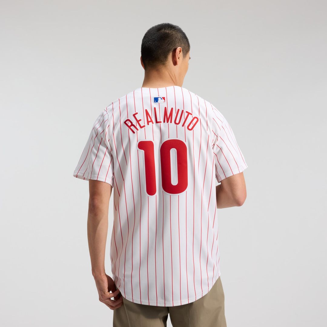 Men's Philadelphia Phillies J.T. Realmuto White Home Limited MLB Baseball Jersey - view 4