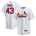 Men's St. Louis Cardinals Pedro Pagés White Home Replica MLB Baseball Jersey - view 1