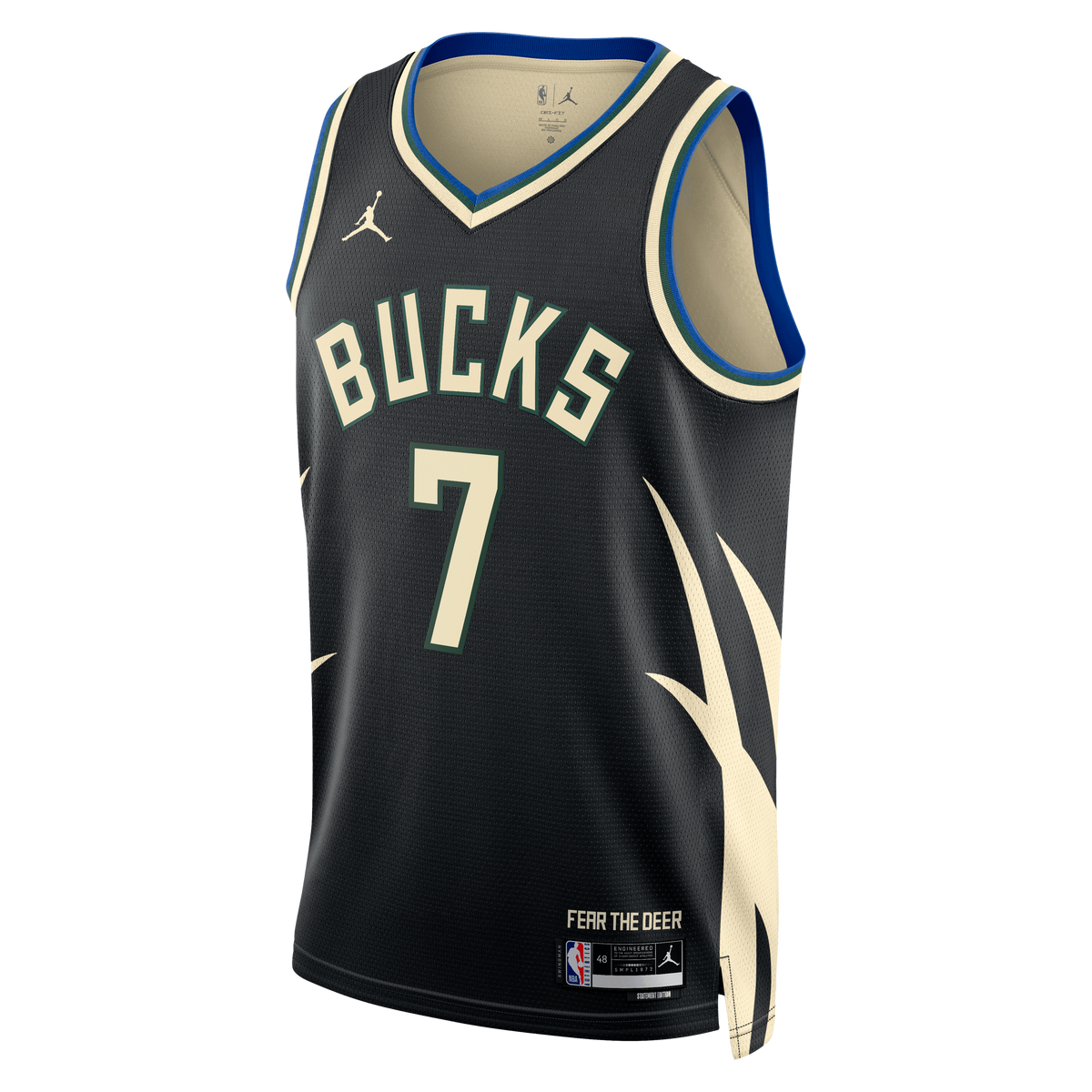 Unisex Kevin Porter Jr. Milwaukee Bucks Statement Edition Swingman NBA Basketball Jersey - Hunter Green - view 3